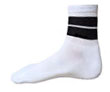 Wholesale Large Low Cut White Sock With Black Stripes