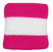 Wholesale White Striped Hot Pink Wristband